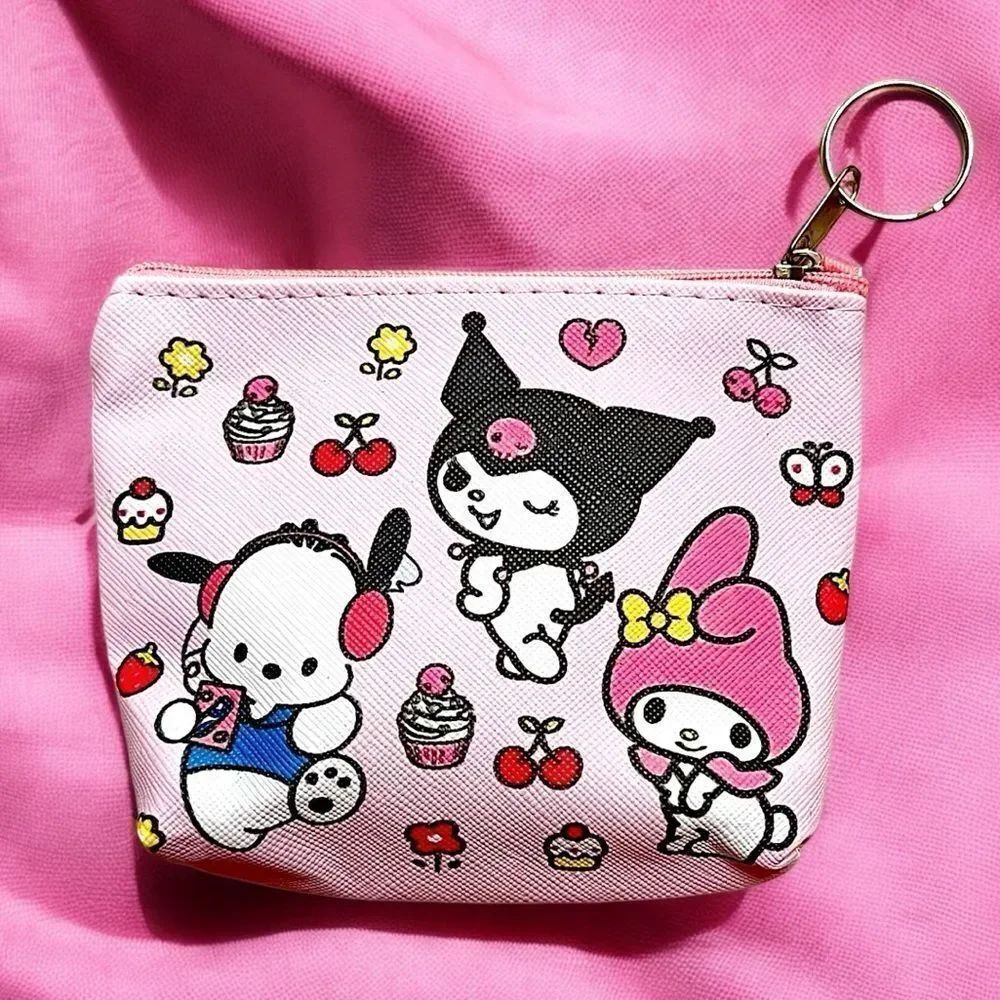 🤯5/$25🤯 Sanrio Kuromi My Melody Pochacco Pink Coin Purse